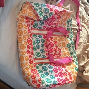 Katydid Multicolor Smiley Travel Bag